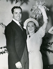 Buddy Rogers & Mary Pickford wedding portrait